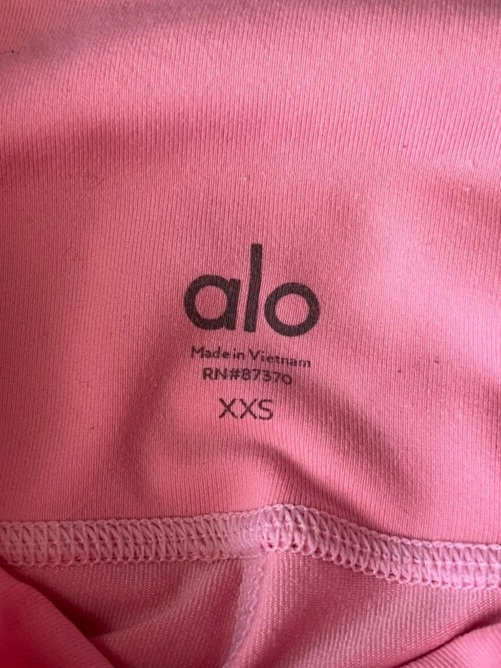 Alo Yoga Airbrush 7/8 Leggings Bright Pink High Waist Size XXS Pilates Workout